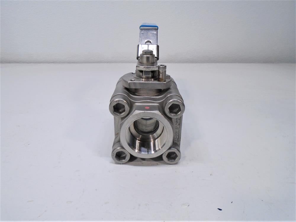 Velan 1-1/2" CF8M Ball Valve, Model A, Fig #T0813-SSEZ, 2000 PSIG